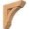 Ekena Millwork Thorton Slat Smooth Bracket w/ Offset Brace, Western Red Cedar, 7 1/2"W x 26"D x 26"H BKT0806X26X26THR06SWR - alternate 1